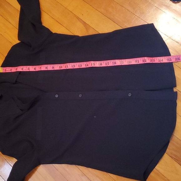 NWOT Lauren Ralph Lauren Lightweight black blouse. Lightweight. Slim fit. S. - Picture 8 of 10